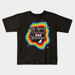 My Spirit Animal Is A Unicorn Kids T-Shirt